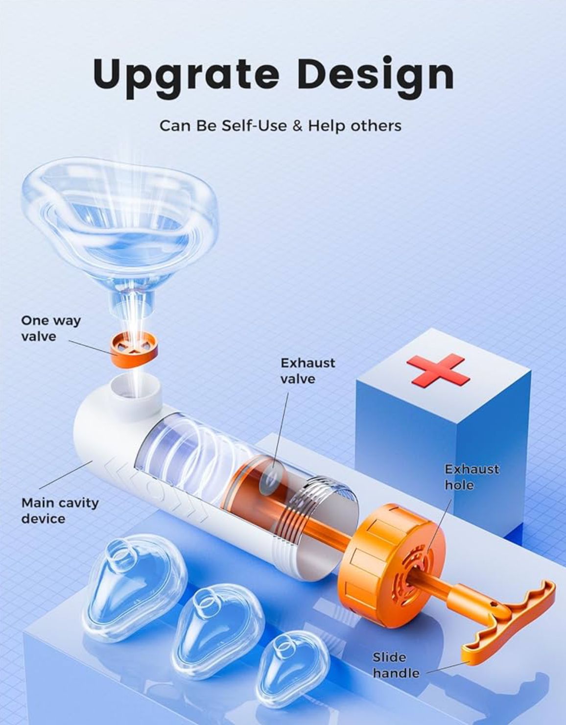 anti-choke tool, non-invasive choking aid, choking rescue device, personal choking safety tool